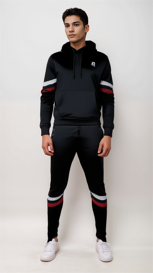 GYM ARMOUR BLACK TRACK SUIT