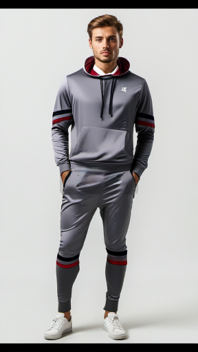 GYM ARMOUR GRAY TRACK SUIT